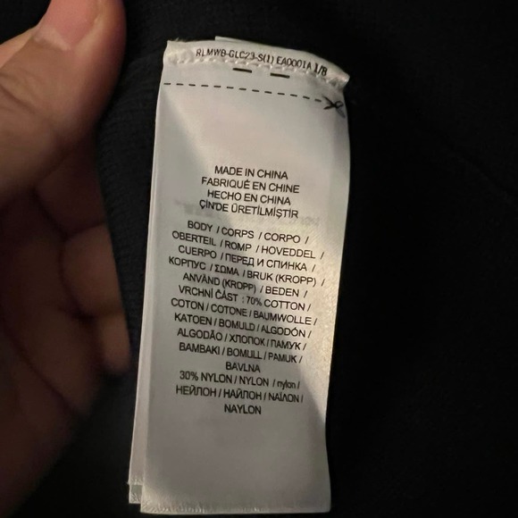 BLACK LABEL LAUREN RALPH LAUREN NAVY BLUE KNIT BLAZER PREPPY OLD MONEY STRETCH - Picture 12 of 12